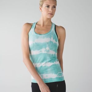 Lululemon Swiftly Blue Dye Racerback Tank